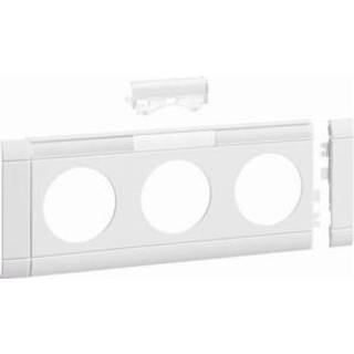 Afdækn.80Mm For 3 Stikkontakt M.Skrift Hager