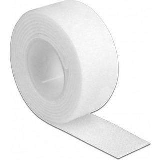 Delock Burrebånd - 20 mm - Hvid - 3 m