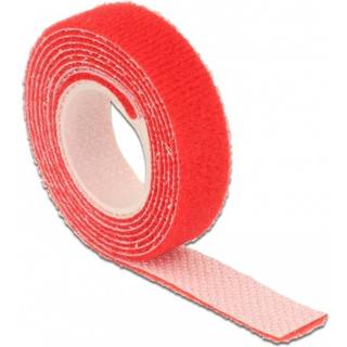 Delock Burrebånd - 13 mm - Rød - 5 m