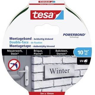 tesa Powerbond double-sided tape - 19 mm x 5 m - transparent