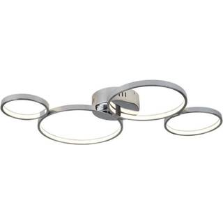 Solexa LED-loftlampe, ringformet, kromlook