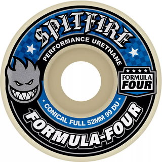 Spitfire Formula Four 99A Conical Full Skateboard Hjul 4-Pak (52mm - Blå)