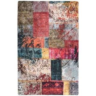 Gulvtæppe Skridsikkert Og Vaskbart Patchworkdesign Patchwork - 80 x 150 cm