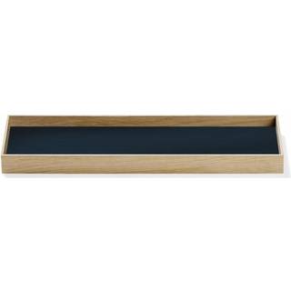 Gejst bakke - Frame tray small i eg/blå