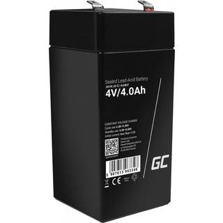 Green Cell AGM VRLA 4V 4Ah batteri til alarmsystem, kasseapparat, legetøj