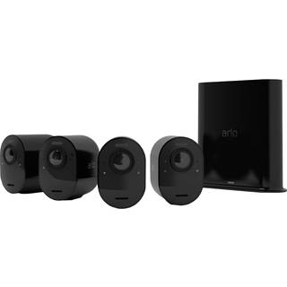 Arlo Ultra 2 Outdoor Security Camera, 4-pack black