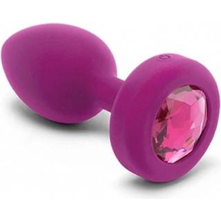 b-Vibe Vibrating Jewel Plug S/M Pink Ruby
