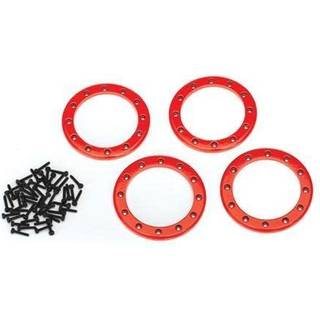 Traxxas 8168R Alu Beadlock Rings 2,2" Red (4)