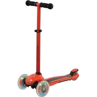 U Move Mini Compact LED Løbehjul, Rød / Sort