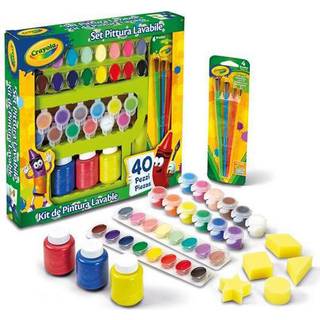 Crayola: Stort, vaskbart malesæt - 40 stk.