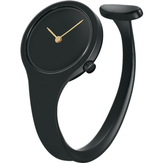 VIVIANNA - 27mm, kvarts, sort PVD (str. M), Georg Jensen, Rustfrit stål