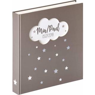 Magical Babyalbum Grå - 25,7x29,2 cm (50 Hvide sider / 25 ark)