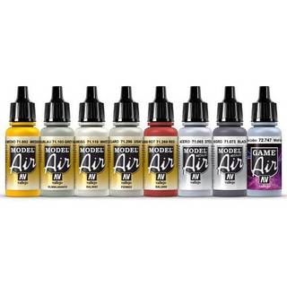 Vallejo Model Air, Star Fighters Colors, 8 x 17 ml [Levering: 1-2 dage]