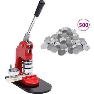 badgemaskine med 500 badges 37 mm