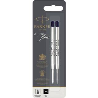Ballpen refill Quinkflow M Black 2-pak, Parker 1950372, 12stk