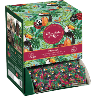 Panama Chokolade Dispenser Økologisk fra Chocolate & Love - 660 g