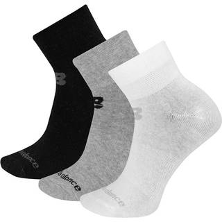 New Balance Tre par kvarte strømper Sort/Grå/Hvid