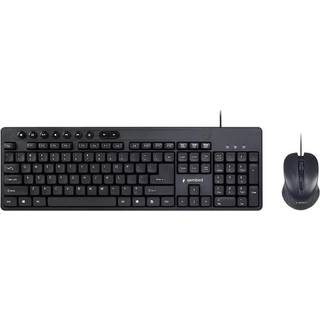 Gembird KBS-UM-04 - keyboard and mouse set - US - black - Tastatur & Mus sæt - Amerikansk engelsk - Sort