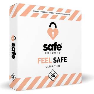 SAFE Feel Safe - Tynde kondomer (36 stk)