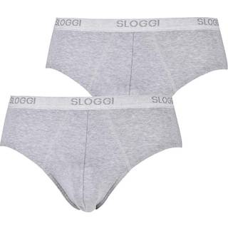 Sloggi 2-pak For Men Basic Midis - Grey - XX-Large