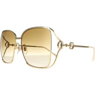 Gucci GG1020S 004 61 Solbriller Kvinder Guld - Shiny Gold - 61mm