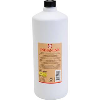 Flydende Sort Tusch 1000ml - Vandfortyndbar & Overmalbar