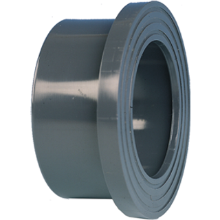Flangebøsning pvc rillet 90 mm