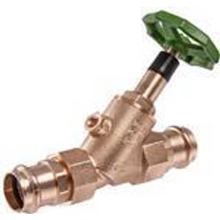 Kemper Fristrømsventil  v-press 22 mm rødgods