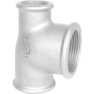 Tee galvaniseret 2" - 1" - 1.1/2"