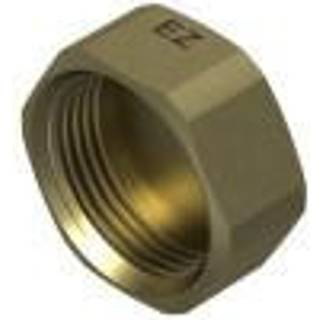 Slutmuffe 1 1/4'' m/pakning, messing