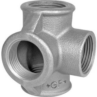 GF  t-stykke sort m/sideudløb 3/4