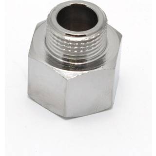 Spidsmuffe 1/2-3/8'' forkromet messing