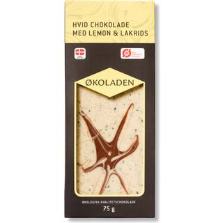 Økoladen Chokolade Hvid Lemon/lakrids Ø - 75 g