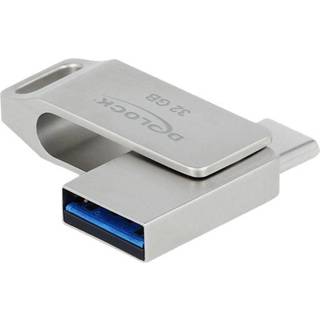 Delock Dual USB 3.0/USB-C 3.1 hukommelses stik - 32 GB