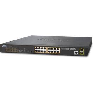 16-Port 10/100/1000T 802.3at PoE + 2-Port 100/1000X