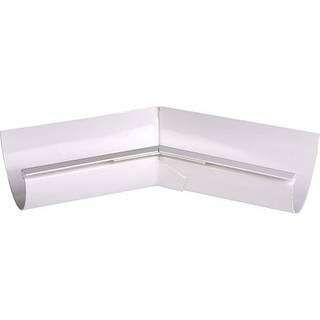 Plastmo indvendig gering, PVC, hvid, 45° - nr. 10