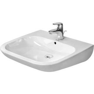 Duravit D-code vask 60x55,5cm, vital med hanehul