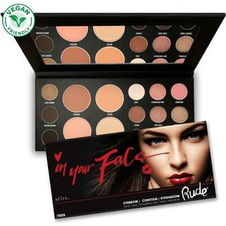 RUDE Cosmetics In Your Face 3-In-1 Palette Brows, Eyes, Face (1 stk)
