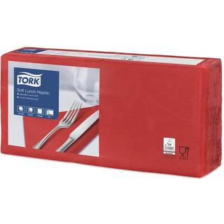 Tork frokostservietter 3-lags 33x33cm 477861 rød, 150 stk