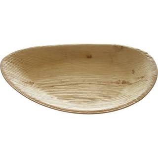 25 stk. Palmeblad oval tallerken 26 x 16,5 cm