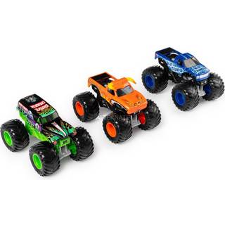 Monster Jam Charged Crushers 3-Pack (Grave Digger Son-Uva Digger and Earth Shaker) 1:64 Skala