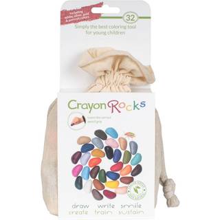 Farvekridt - Crayon Rocks 32 stk i stofpose