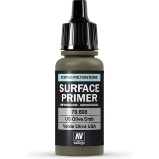 Vallejo Primer Poliurethan 17Ml Us. Olive Drab [Levering: 1-2 dage]