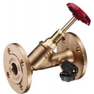 Kemper Weser fristrømsventil dn65 flange rødgod