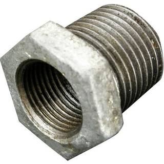 Nippelmuffe galvaniseret 1" x 3/4"