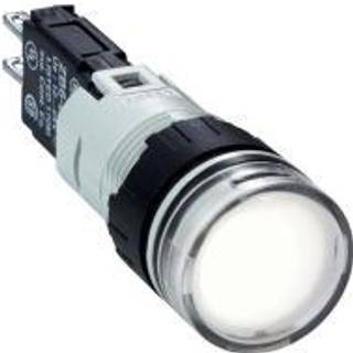 Schneider Lampe ø16 hvid m/led   xb6av1bb