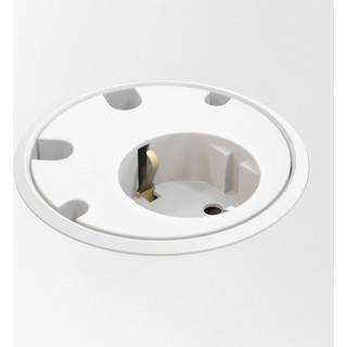 Deskline Circle - Strøm, 4 stk. kabelhuller - hvid