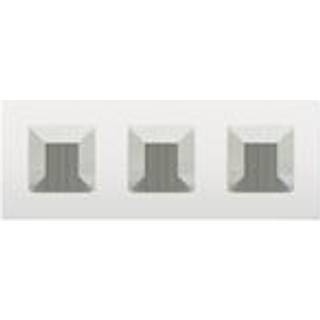 NIKO Ramme 3-modul, Intense, white 120-76700