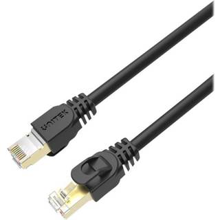 Unitek C1811EBK Netværkskabel CAT7 - RJ45 - Sort - 3m