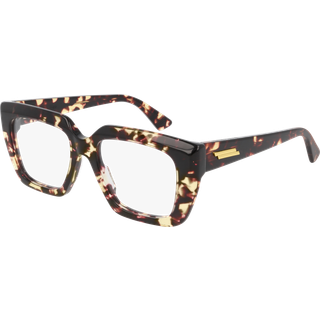 Bottega Veneta Kvinde BV1032O 002 Optiske stel Acetat Havana Transparent Firkantet